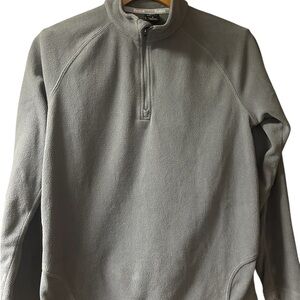 Men's Gray Quarter-Zip Reebok Fleece size S